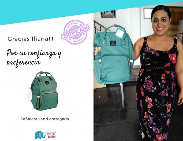 Pañalera Mochila Aqua