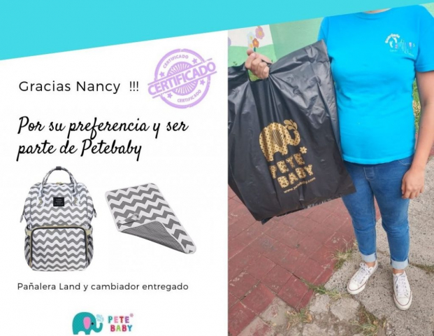 Pañalera mochila y Cambiador bebe